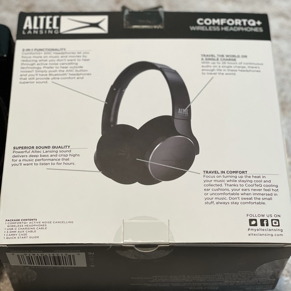 Altec Lansing Comfort Q+ Wireless Headphones, same or next day shipping - Picture 5 of 6